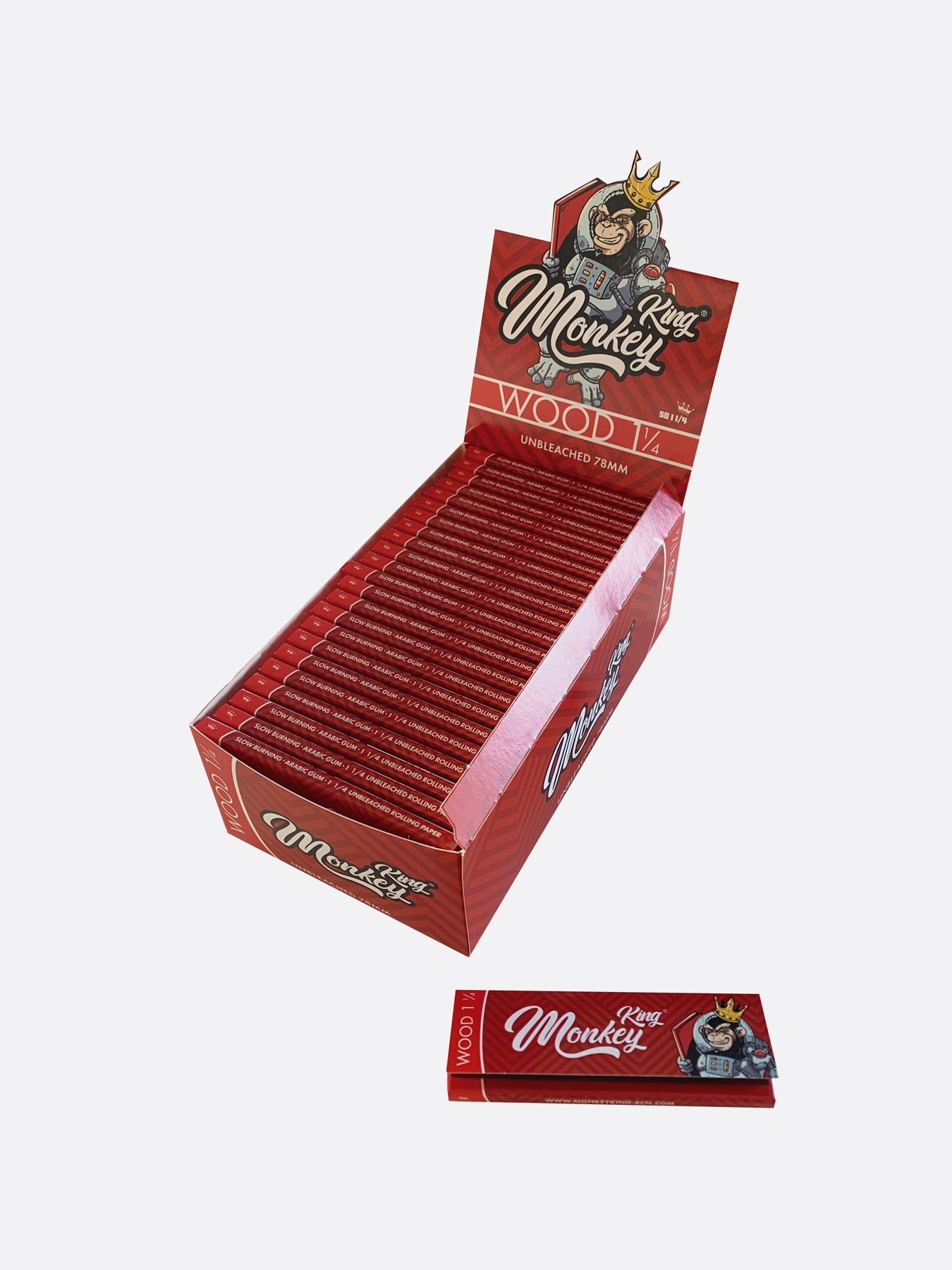 Monkey King Unbleached Medium Rolling Papers