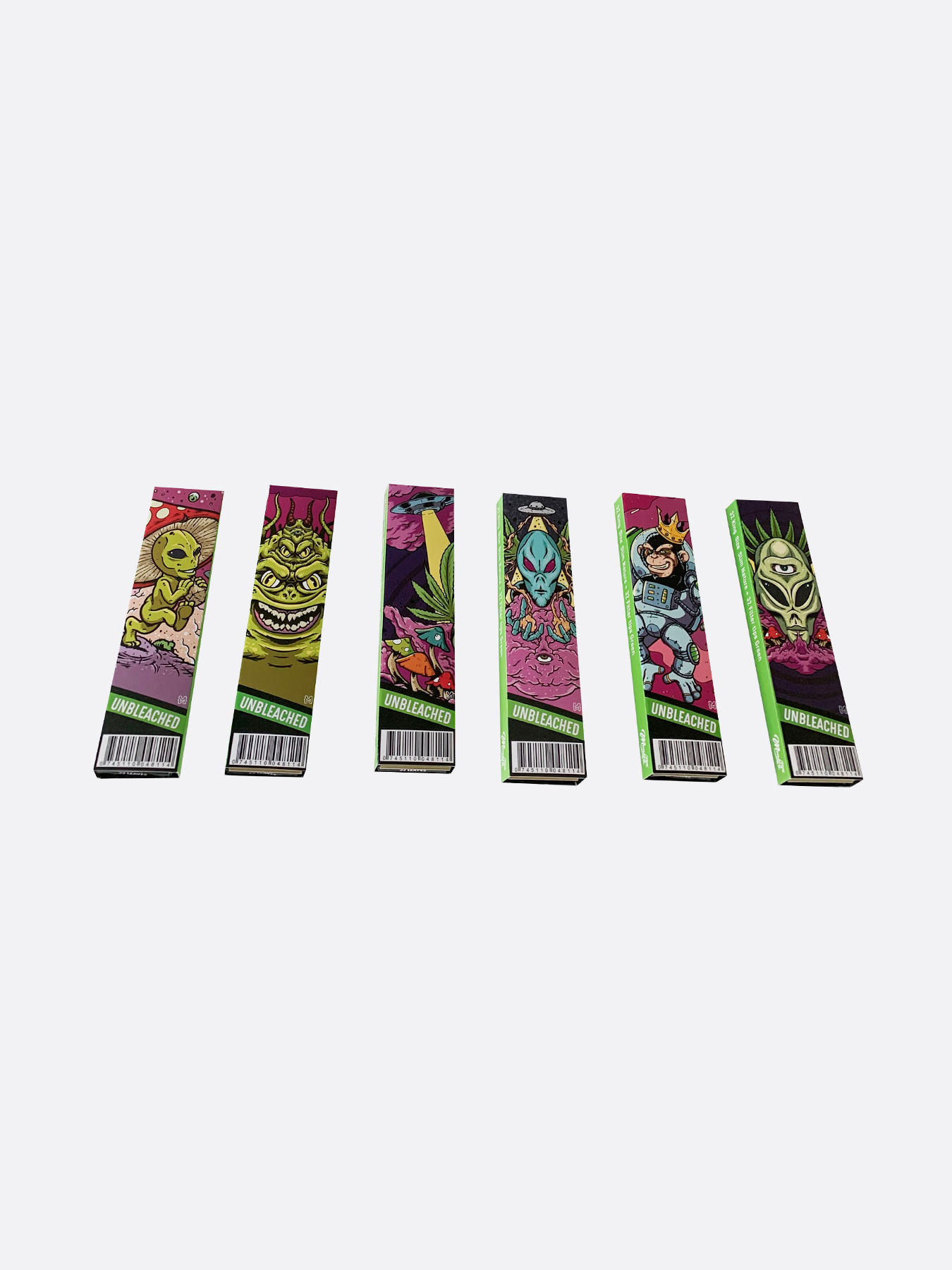 Alien Medium Unbleached Rolling Papers & Tips - Image 2