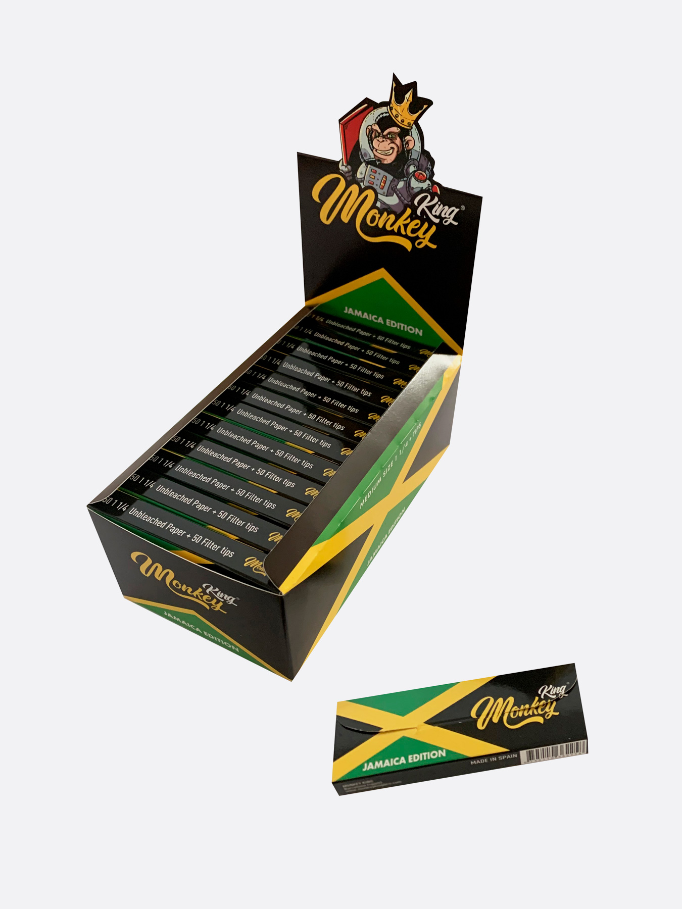 Jamaica Medium Unbleached Rolling Papers & Tips