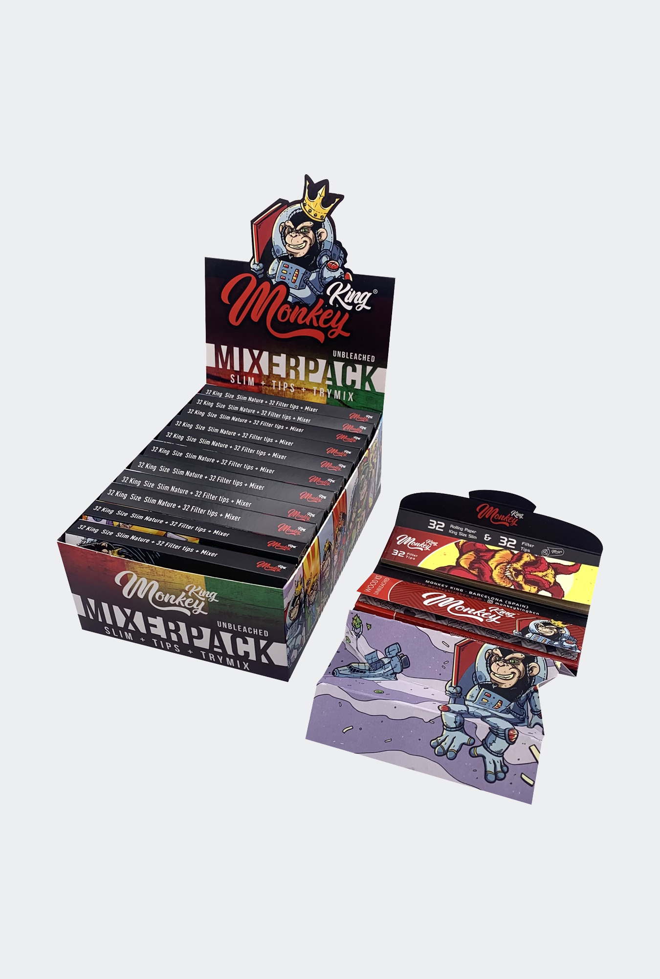 Mixed Pack with Tray, Rolling Papers & Tips