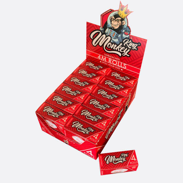 Monkey King Unbleached Smoking Paper Roll (4m)