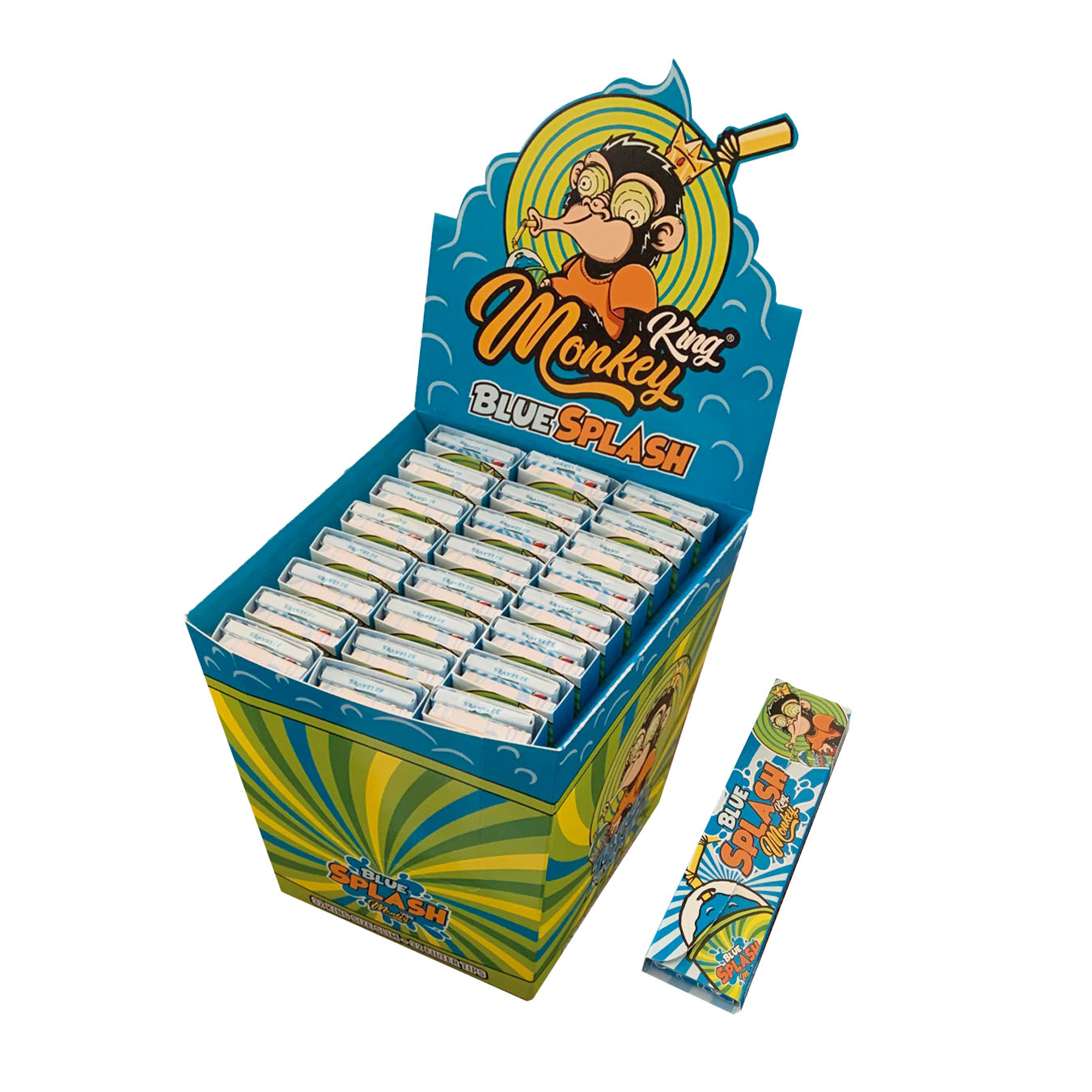 Bulk Buy Monkey King Scented Smell Papers and Tips: Blue Splash Strawberry Ice