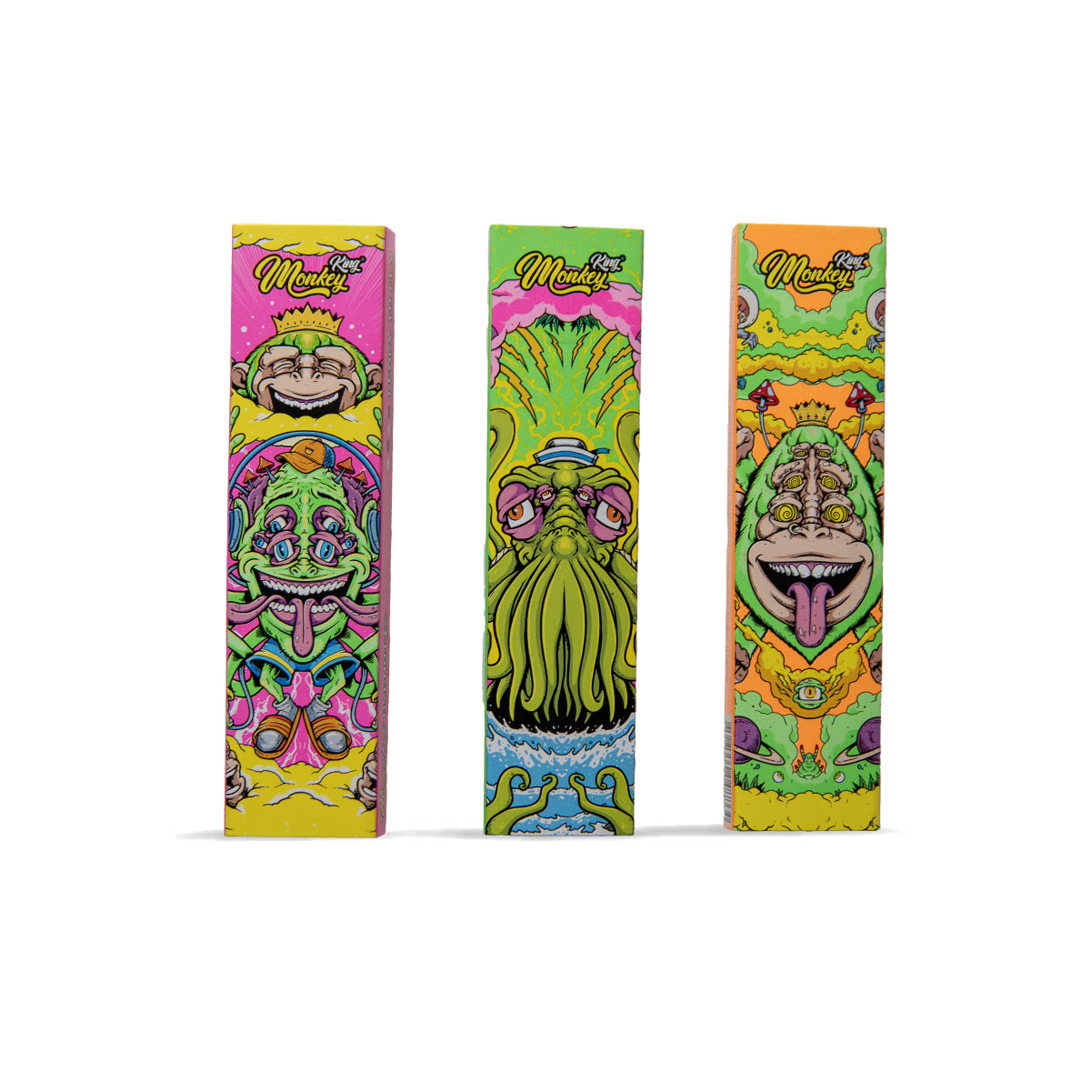Monkey King Size Rolling Papers + Tips Hypnotic Single Piece for UK Wholesale Three Singles