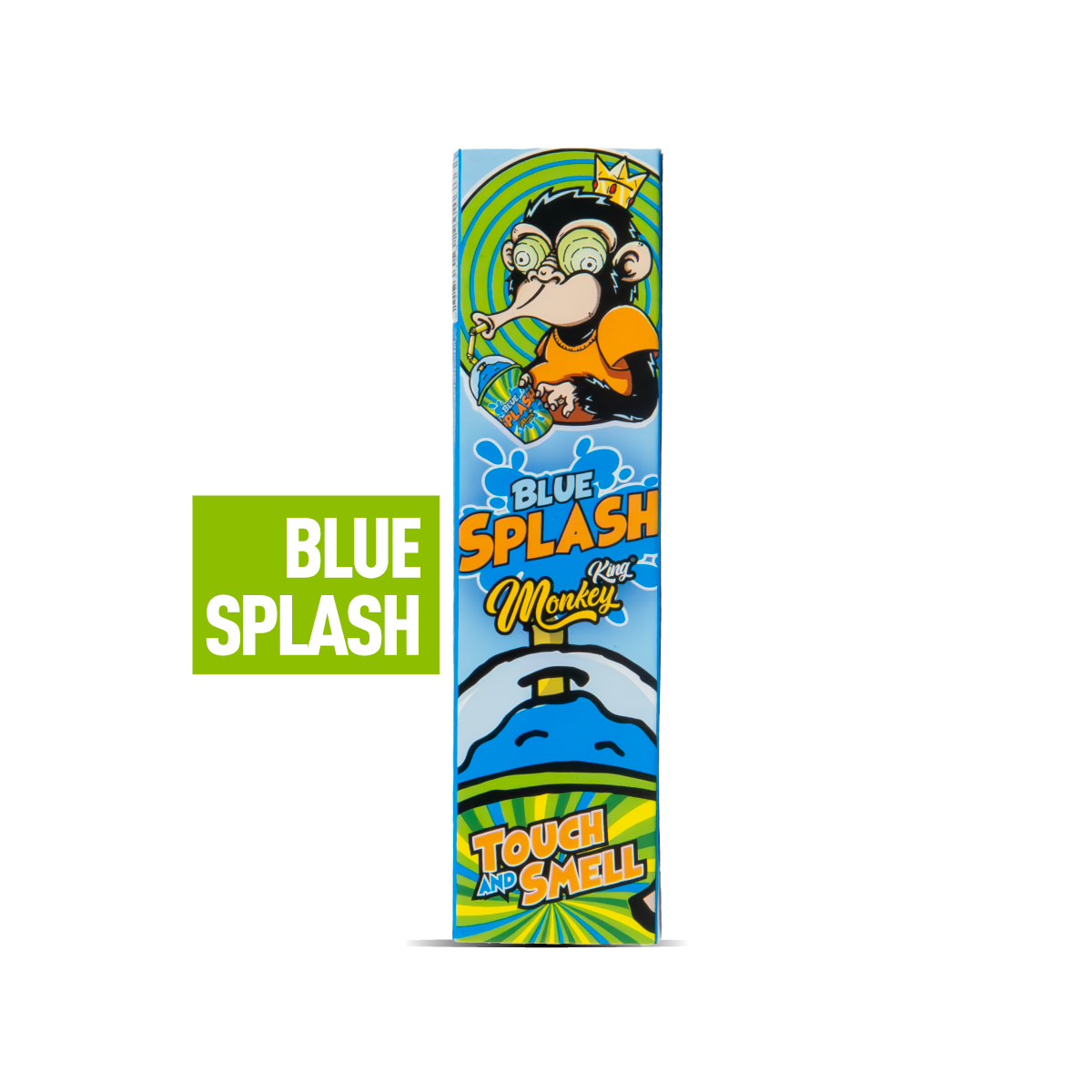 Single Monkey King Scented Smell Papers + Tips: Blue Splash Strawberry Granite