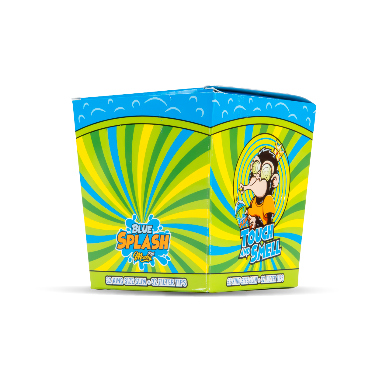 Angle Bulk Pack of Monkey King Scented Smell Papers + Tips: Blue Splash Strawberry Ice
