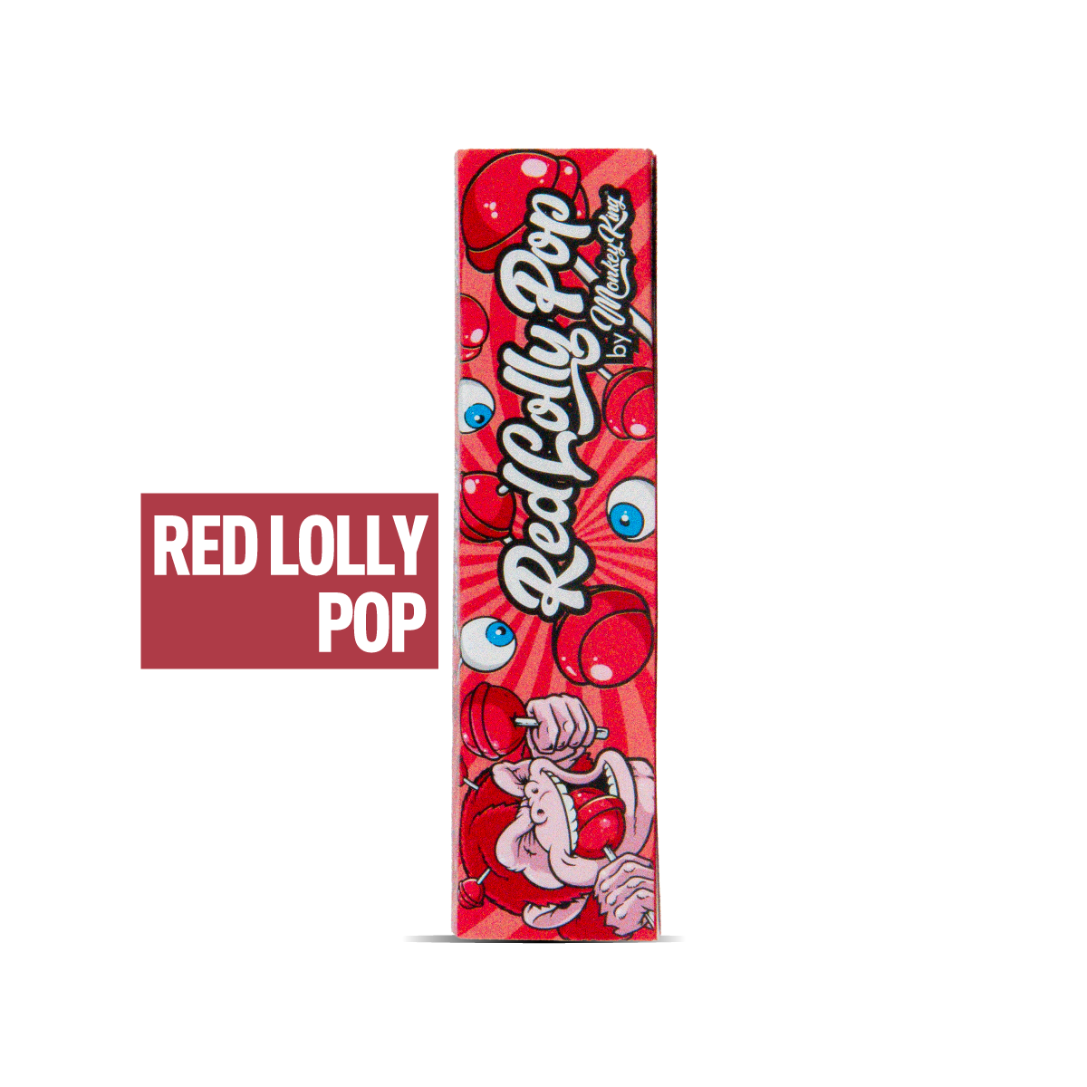 Single Monkey King Scented Smell Papers + Tips: Red Lolly Pop