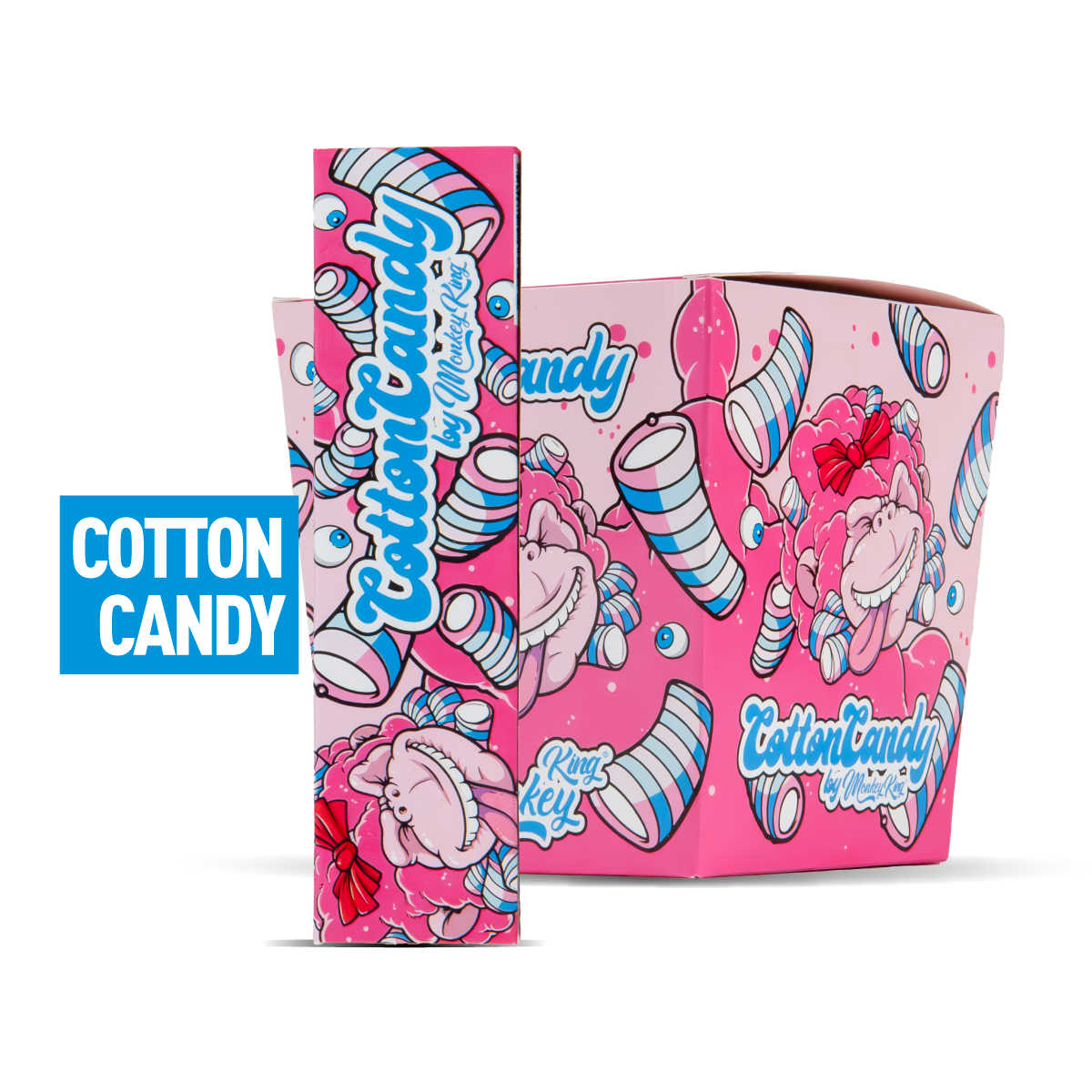 Single + Bulk Pack of Monkey King Scented Smell Papers + Tips: Cotton Candy Floss