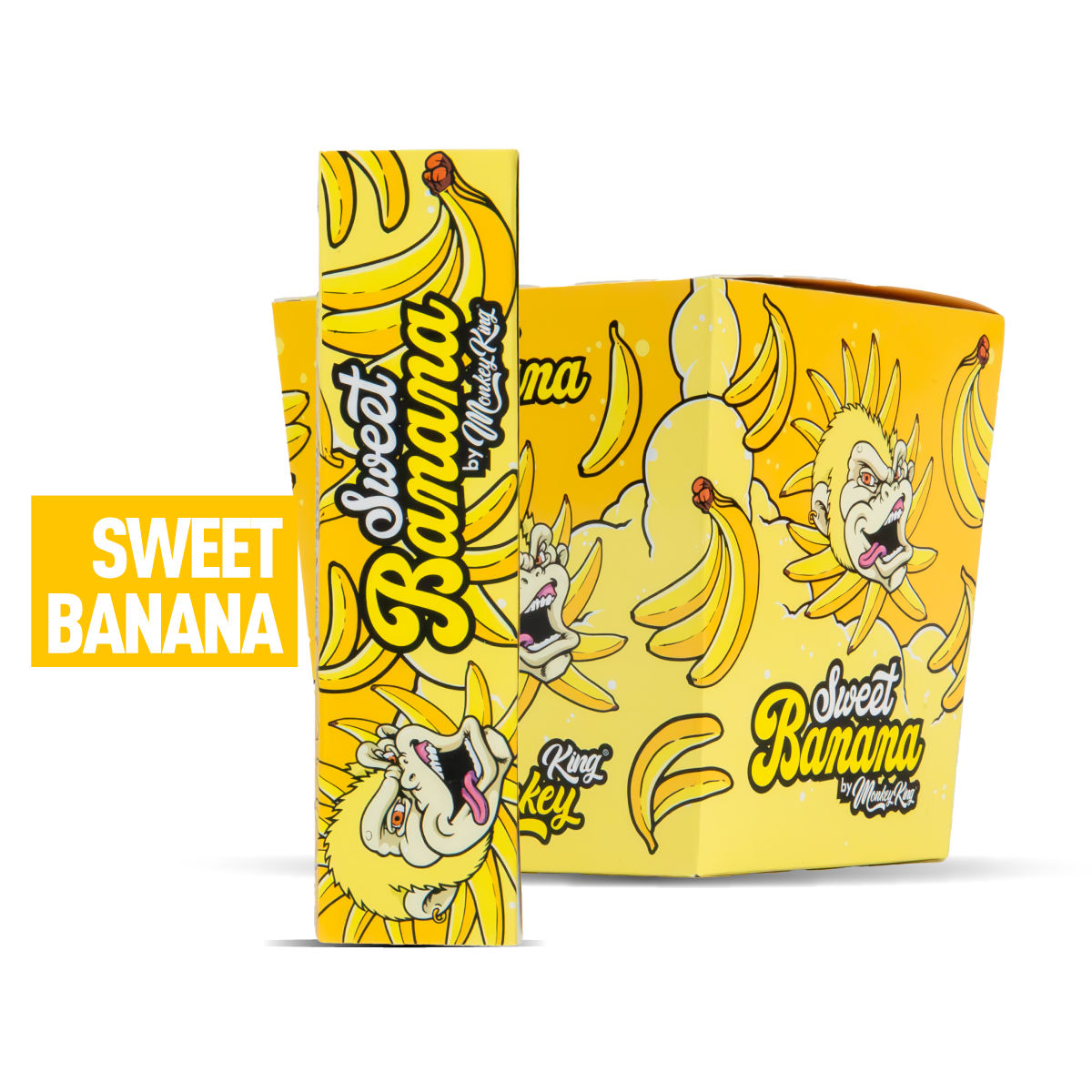Single + Bulk Pack of Monkey King Scented Smell Papers + Tips: Sweet Banana