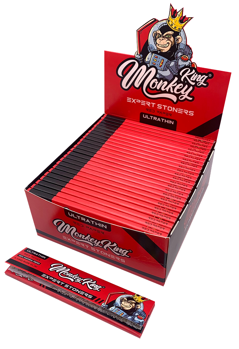 Expert Stoners Monkey King Rolling Papers: King Size Slim Red