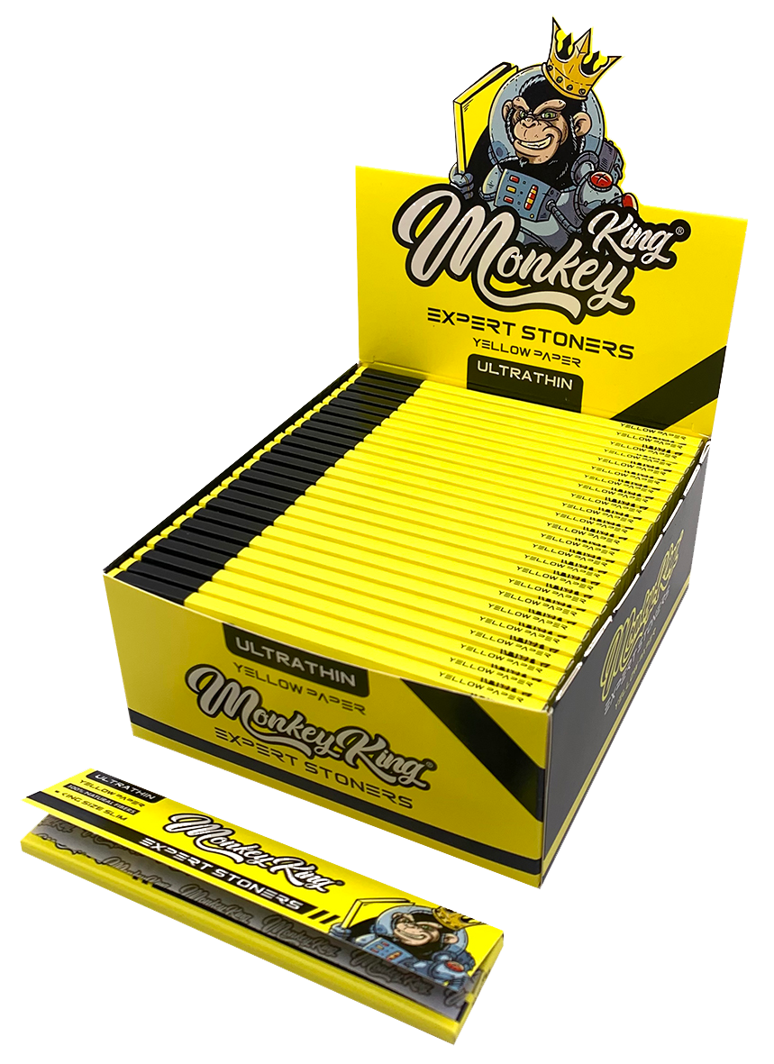Expert Stoners Monkey King Rolling Papers: King Size Slim Yellow