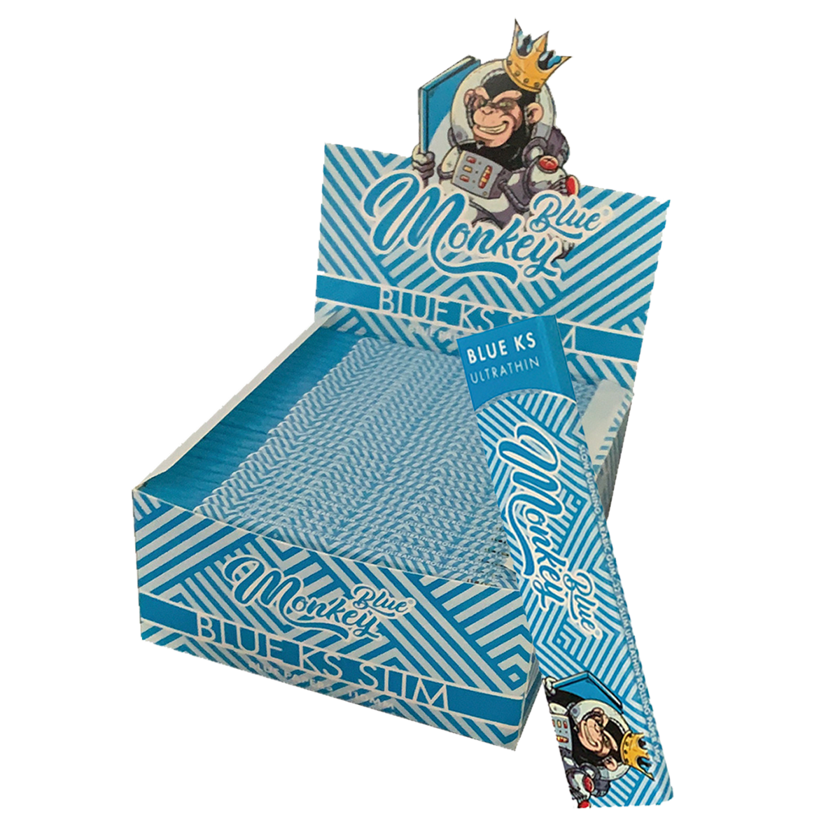 Monkey King Rolling Papers: King Size Slim Blue