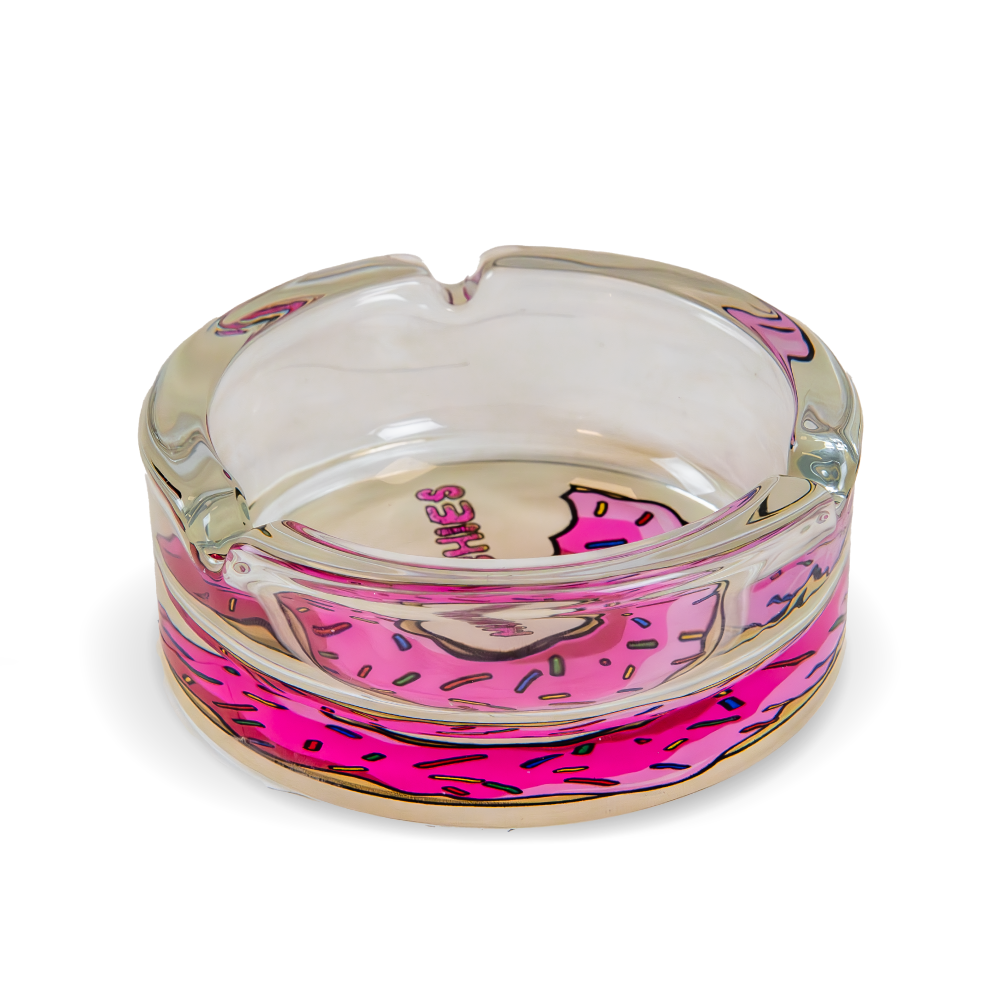Angle Side View Munchies Unbreakable Glass Ashtray