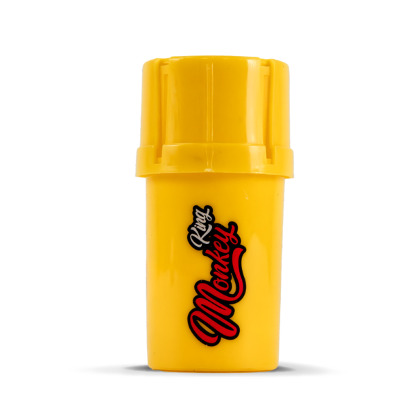 Plastic Grinder Stash Pots — Yellow