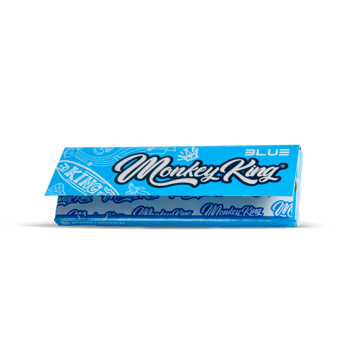 Front Monkey King Rolling Papers: Regular 70 Cigarette Papers aka Rizlas Blue White
