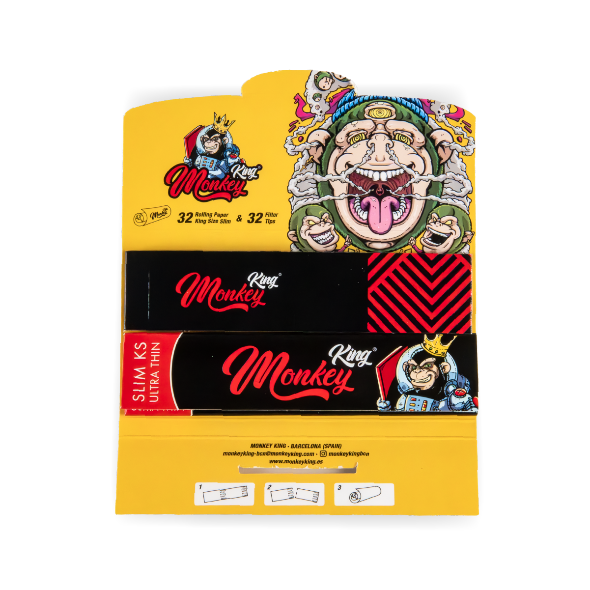 Psychedelic Rolling Papers & Tips Combipack