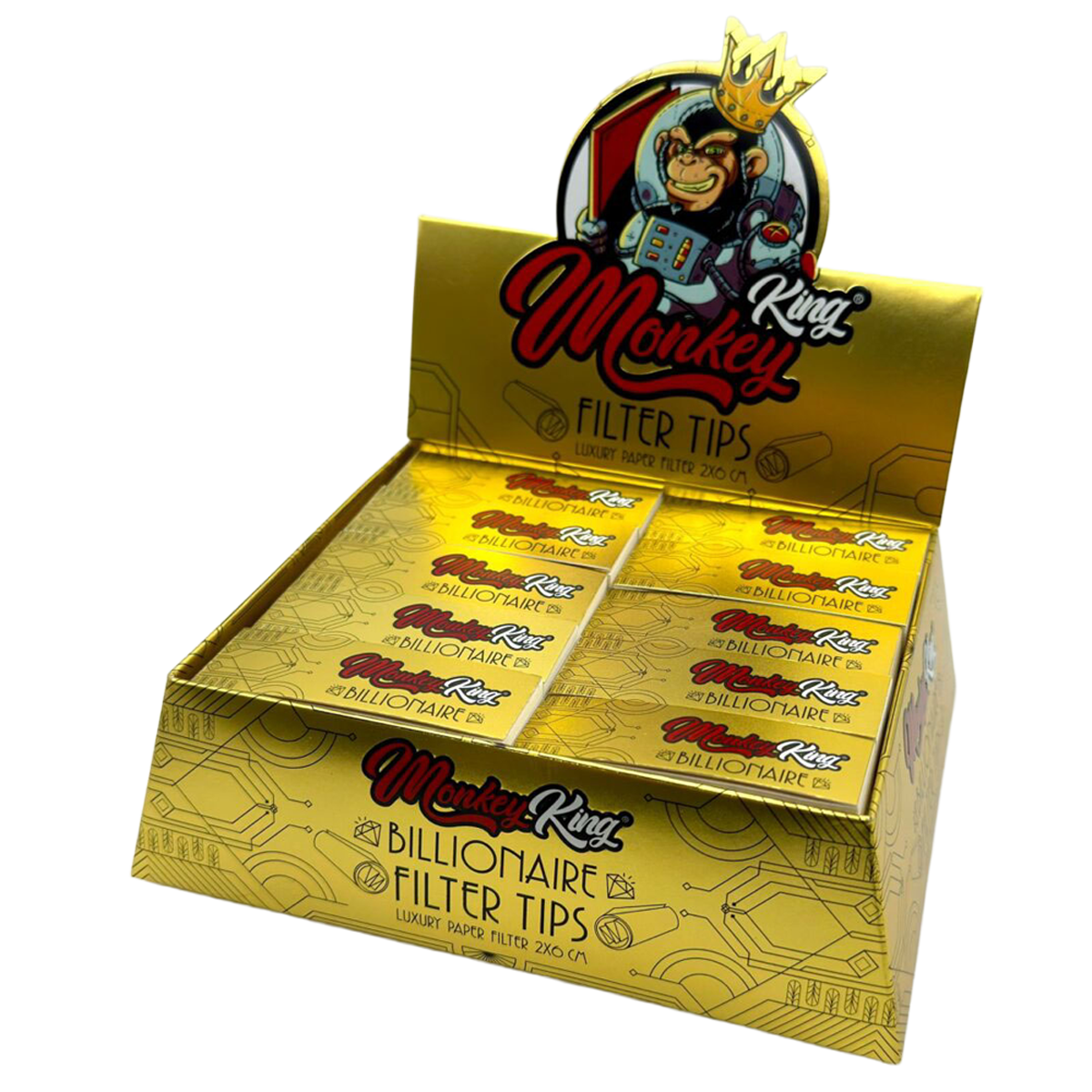 Monkey King Billionaire Filter Tips (Box of 50)