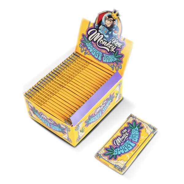 Monkey King Papers & Tips: Sweet Jane - King Size Unbleached (Box of 24)