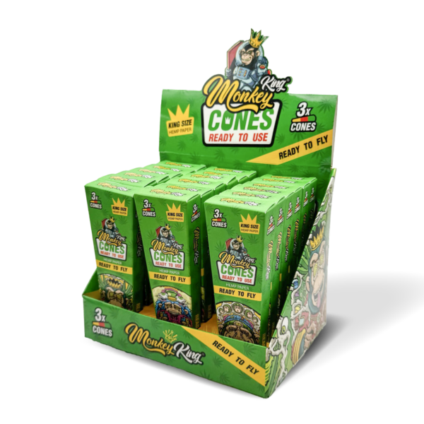 Monkey King Pre-Rolled Cones Hemp - Box of 18