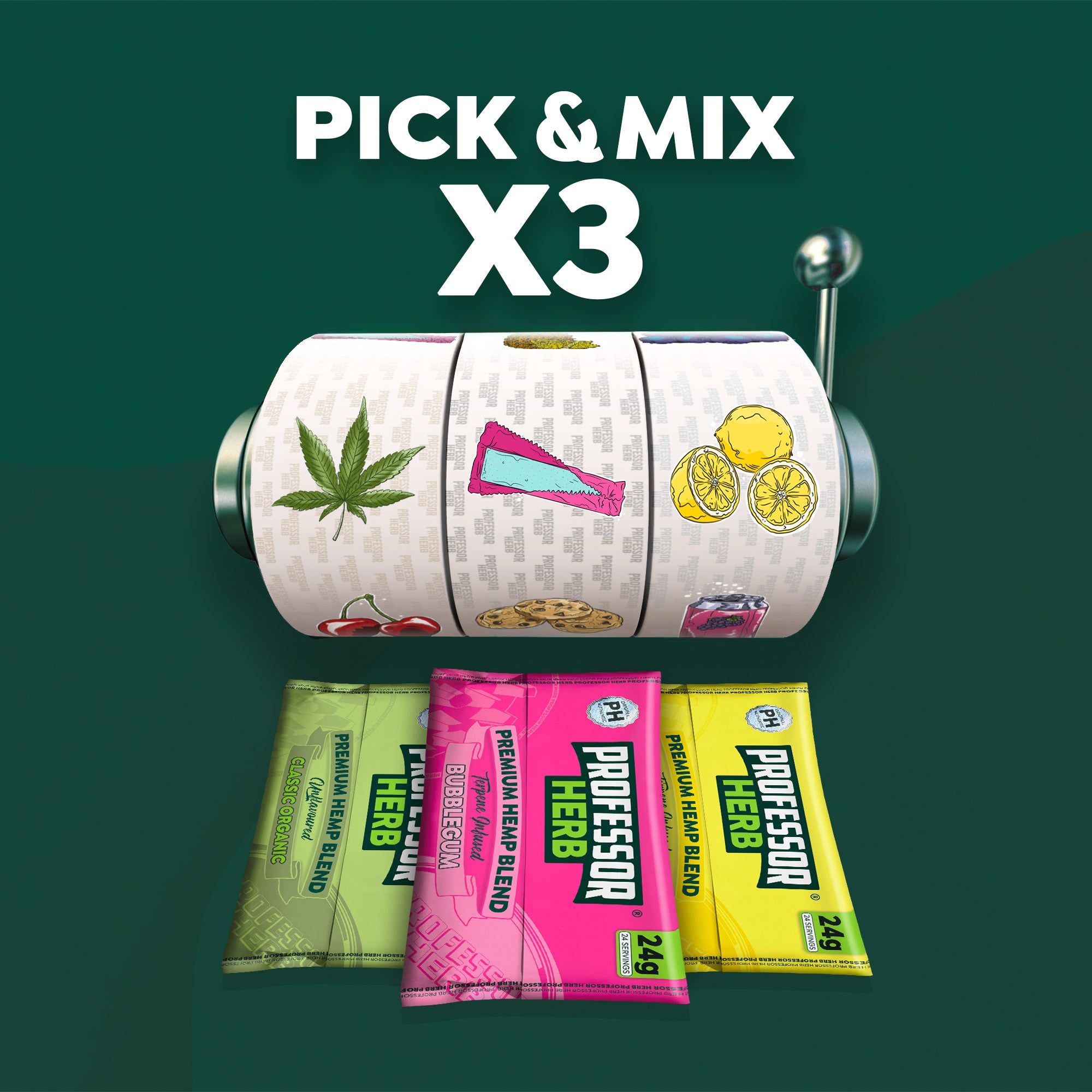 Professor Herb Premium Hemp Blend (24g) - 3 Blend Bundle