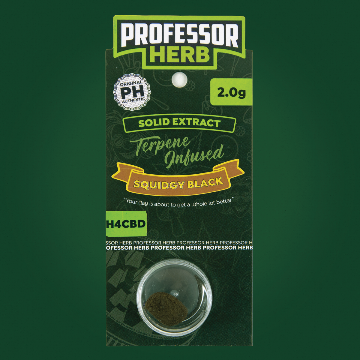 Professor Herb H4CBD Solid Extract 2.0g - Squidgy Black