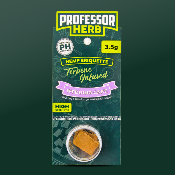 Professor Herb Hemp Briquette Hash (3.5g) - Wedding Cake